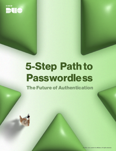 5-Step path to passwordless the future of authentication book cover