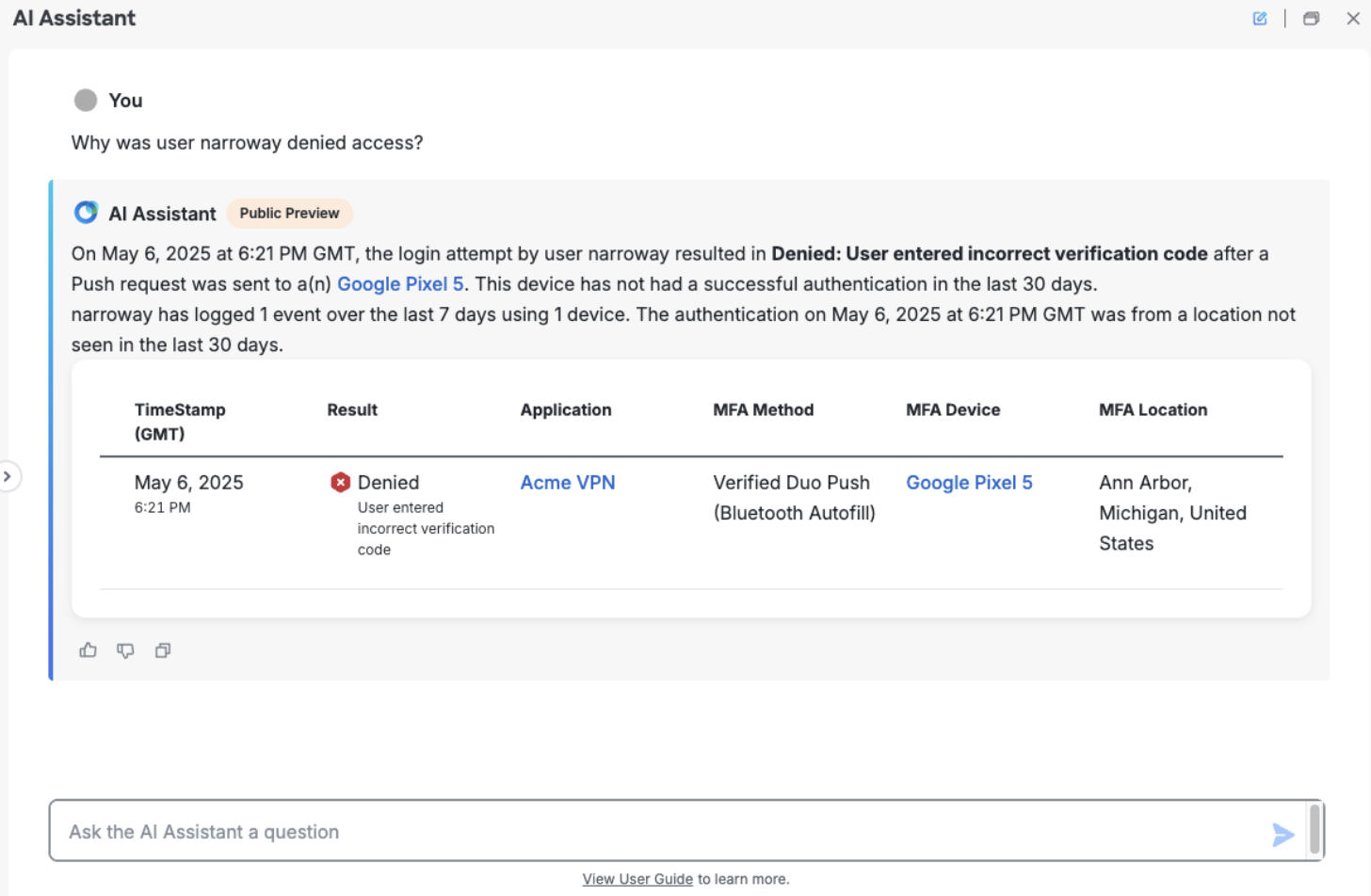 AI Assistant Summary