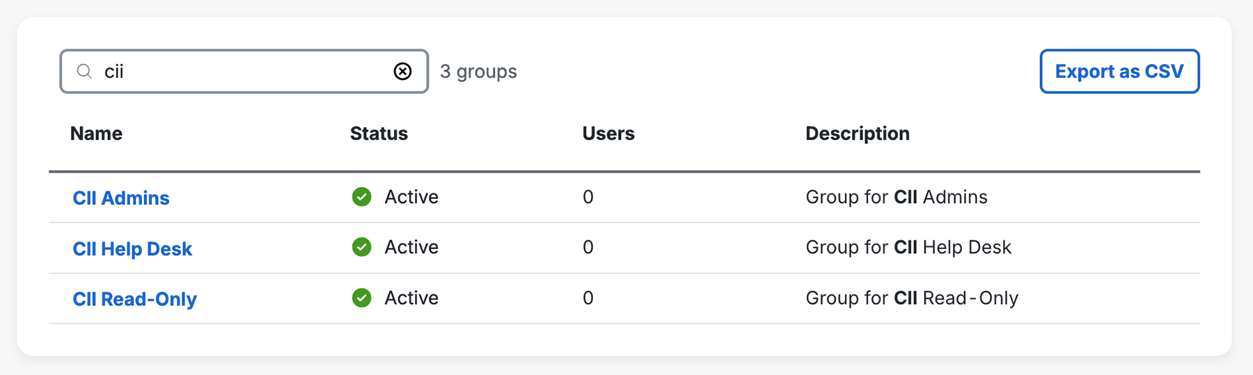 Cisco Identity Intelligence Duo Groups