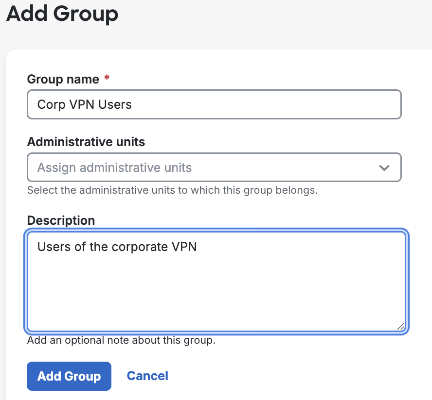 Create a Group