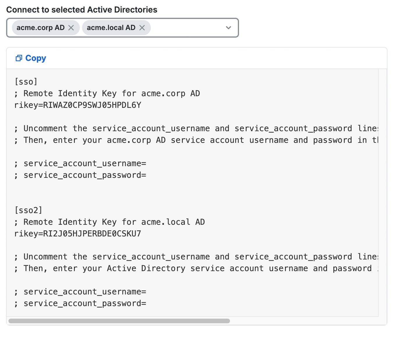 Authentication Proxy Configuration for Multiple Connected Active Directories