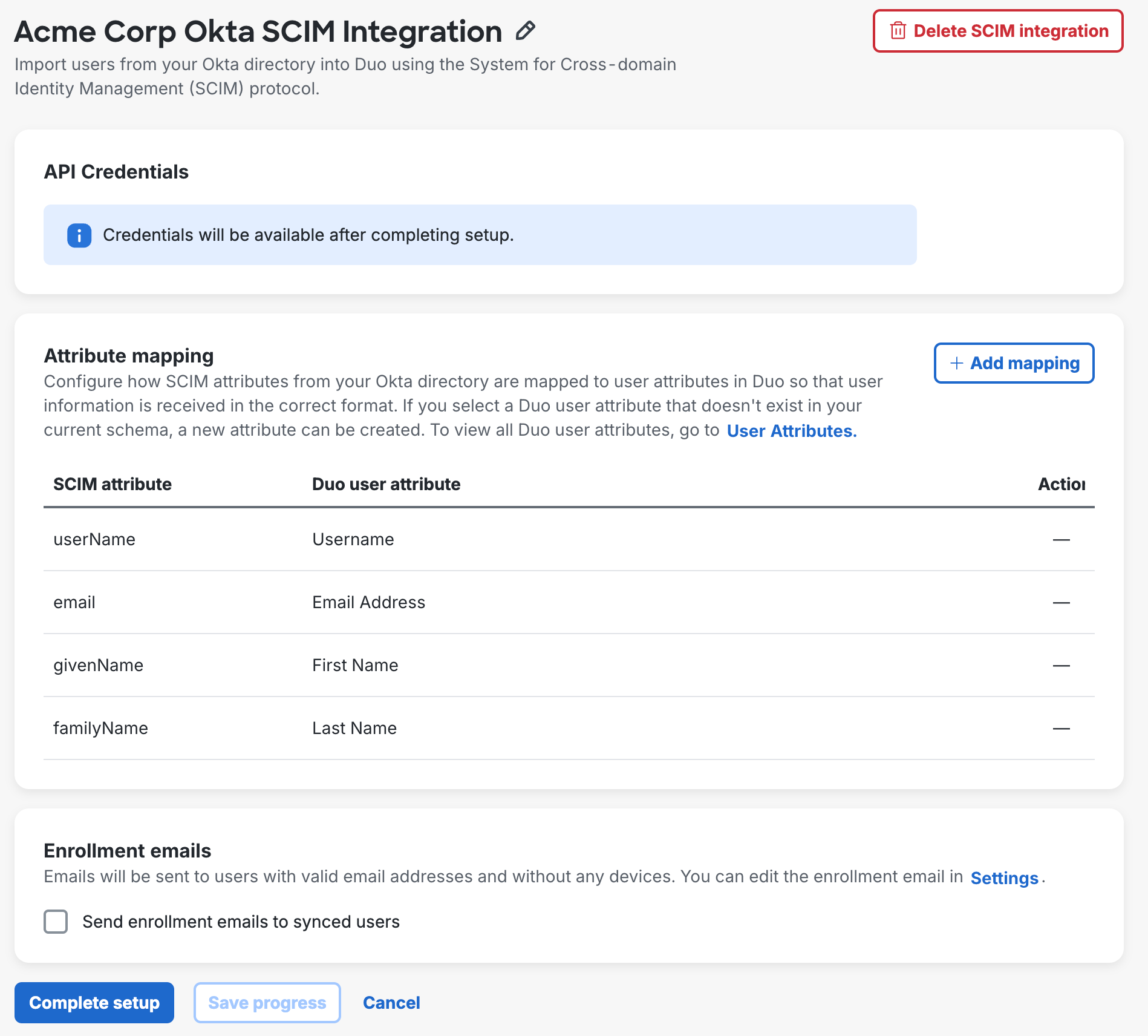 New Okta SCIM Integration