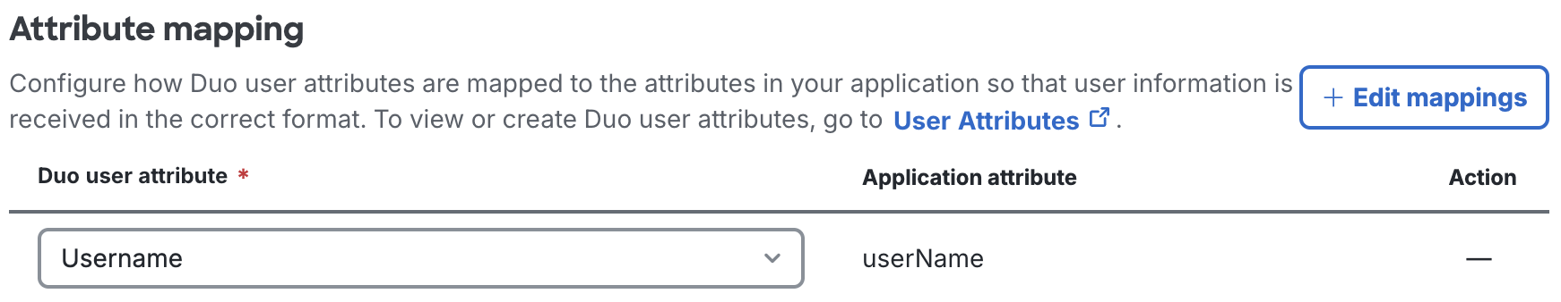 Duo Cisco Secure Access Attribute Mapping Fields