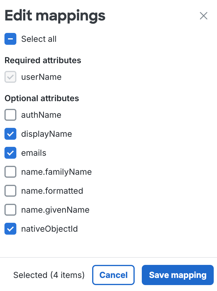 Duo Cisco Secure Access Edit Mappings Window