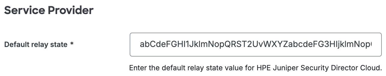 Duo HPE Juniper Security Director Cloud Default Relay State