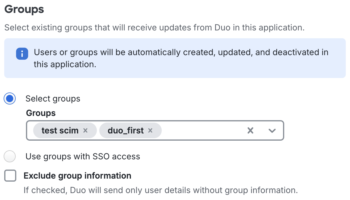 Duo Microsoft 365 Groups