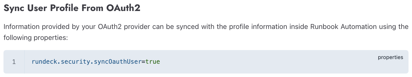 PagerDuty Runbook Automation Sync User Profile From OAuth2 Section 1