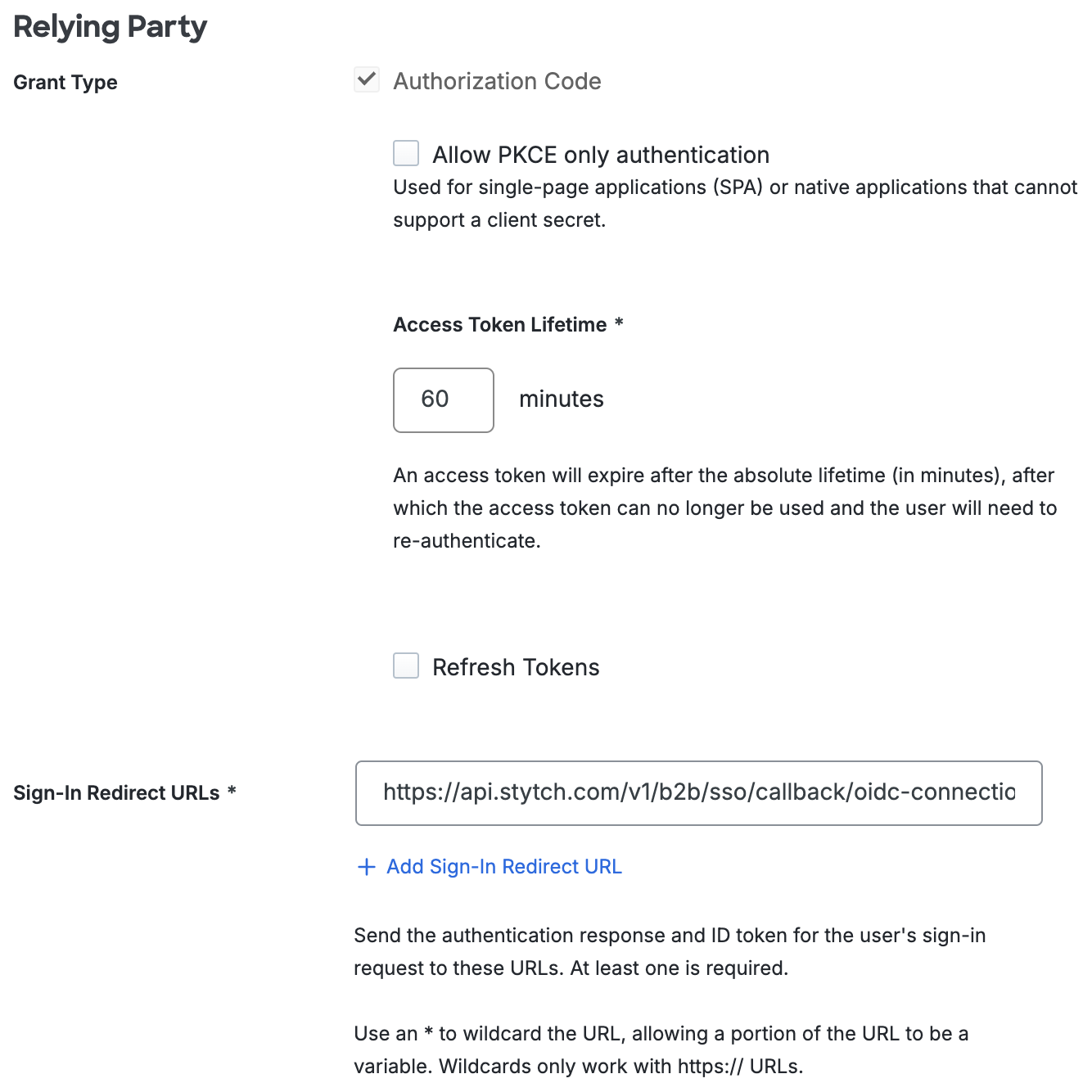 Duo Stytch Relying Party Section