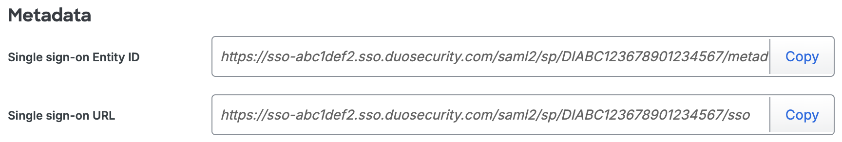 Duo Proton Pass Metadata URLs