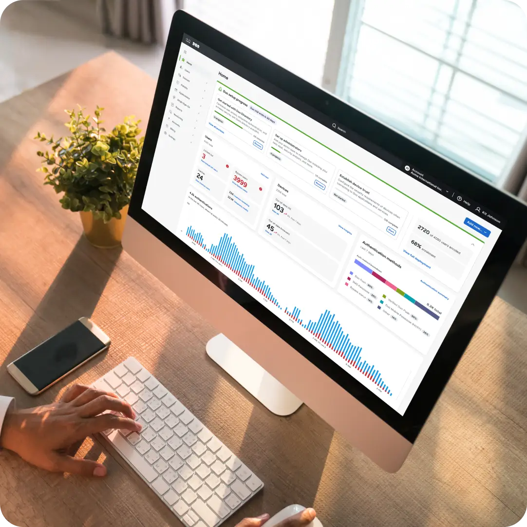 Desktop monitor showing the Cisco XDR dashboard for the user to expand VPN capacity as needed.